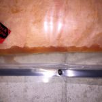 Leak behind batt insulation and vapour barrier